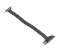 AMONIDA Cable de Extensión Flexible PCI E 3.0 1X Duradero para Tarjeta Gráfica Tarjeta de Sonido 8 Gbps 20 Cm