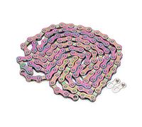 AMONIDA Cadena de Bicicleta de 12 Velocidades, Acero Al Carbono Ligero, 126 Eslabones para Bicicletas de Montaña y de Carretera (multicolor)