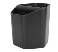 AMONIDA Caja de Golpe de café Caja de Golpe de Terreno de Gran Capacidad Duradera para Baristas y Cafeterías de 6,3 Pulgadas de Diámetro (BLACK)