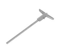 AMONIDA Calibre Vernier de Profundidad Micrómetro Precisión 0.02mm (0-200) | Aleación de aluminio, Deslizamiento más suave, Gran escala, Perfecto para trabajar la madera, Diseño duradero