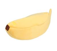 AMONIDA Cama para Gatos Banana, Divertida y Acogedora Cama Suave para Perros y Gatitos, Nido de Terciopelo de Cristal Cálido, Adecuada para Uso en Interiores (XL)