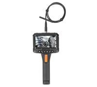 AMONIDA Cámara de Boroscopio Articulada, Endoscopio de Inspección Industrial de Doble Lente HD de 2MP para Uso Automotriz y Mecánico, Pantalla de 5" (1 m/3,3 pies)