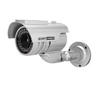 AMONIDA Cámara de Seguridad Falsa Simulada con LED Intermitente, Forma de Bala, Eficaz Disuasivo de Ladrones, Ideal para áreas Residenciales, Tamaño de 160 * 90 * 100 Mm
