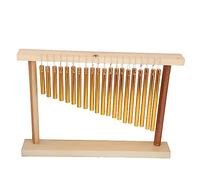 AMONIDA Campanas de Viento de 20 Tonos, Instrumento de Percusión con 20 Barras de Metal y Martillo para Enseñanza y Entrenamiento de Música para Niños