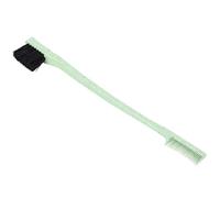 AMONIDA Cepillo para Cejas de Doble Cabeza, Herramienta Multiusos única para Uso Doméstico y Salones de Belleza, Paja de Trigo, 7,1 X 0,9 Pulgadas (GREEN)