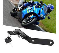 AMONIDA Cerradura para Casco de Motocicleta Antirrobo Ajuste Duradero para GSX R1000/R L7 2017+ Aleación de Aluminio Negro 1 Unidad (BLACK)