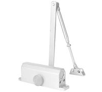 AMONIDA Cierrapuertas Hidráulico con Posicionamiento Ajustable de 180 Grados para Puertas de Madera y Metal, Material de Aluminio, Uso Interior/exterior (062 carga de 85KG)