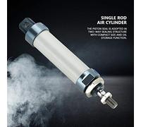 AMONIDA Cilindro de Aire de Varilla única de 25 Mm de Diámetro y 50 Mm de, Mini Actuador Neumático Cilindro de Doble Efecto, de Cuerpo de Aleación de Aluminio con Rodamiento Autolubricante, Ideal
