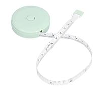AMONIDA Cinta Métrica Suave 1,5 M Duradera, Portátil (GREEN) | Material ABS, escalas retráctiles, métricas e imperiales, fácil de leer para coser, diseñadas para uso doméstico y médico.