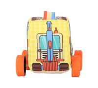 AMONIDA Coche de Tela para Niños, Juguete de Animales de Dibujos Animados Suave para Niños Pequeños de 1 a 3 Años, Vehículo Educativo para la Imaginación y la Coordinación (Elefante)