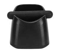 AMONIDA Coffee Knock Box Contenedor Pequeño Resistente a Caídas con Barra Extraíble para Cocinas Domésticas, Cafeterías y Bares de 4,1x4,5 Pulgadas (BLACK)