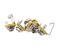 AMONIDA Conector de Montaje Estéreo TRS para Guitarra Eléctrica, Duradero, para Grabación en Casa y Puesta en Escena, Aleación de Aluminio, 5 uds.