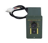 AMONIDA Controlador de Velocidad del Motor, Diseño de Perilla Ajustable y Duradero para Regulación Eficiente de la Velocidad en Aplicaciones de Alimentos y Electrónica, ABS, 1 Unidad (25W)