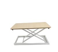 AMONIDA Convertidor de Escritorio de Pie Elevador de 15,7 Pulgadas, Elevador de Escritorio Ajustable en Altura Plegable, de Pie de MDF de Acero Al Carbono con 7 Niveles, Ideal para Pantalla de (Arce)