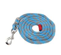 AMONIDA Correa de Caballo Cuerda de Nailon Engrosada para Entrenamiento y Ganado 6.6 Pies de Largo Durable Resistente a Mordeduras (Gris Azulado)