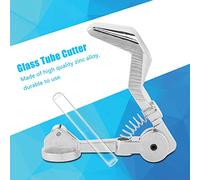 AMONIDA Cortador de Tubos de Vidrio de Aleación de Zinc, Herramienta de Corte de Tubos de Vidrio de Mano, Cortador de Giratorio para Marcar con Mecanismo de Precisión, Ideal para de Pequeños de