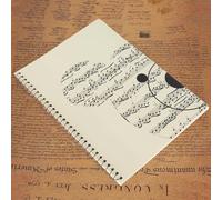 AMONIDA Cuaderno de Personal de Notación Musical Cuaderno de Pentagrama de 50 Páginas, Ideal para Escritores de Canciones, Hecho de Papel de Buena Calidad, Cubierta de Oso Amarillo para Aficionados,