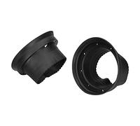 AMONIDA Cubierta Impermeable para Altavoz, Almohadilla Aislante de Gel de Sílice Duradera para de Audio de Coche, Protección de Sonido, 2 uds. (Black)