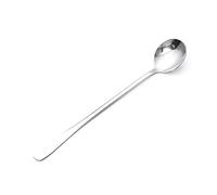 AMONIDA Cuchara de café con Largo de Acero Inoxidable, Diseño Elegante para Uso Doméstico en la Cocina, 1 Pieza (cabeza redonda)