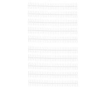 AMONIDA de Encuadernación Duraderos para Compilación de Hojas Sueltas con 10 Bobinas de Plástico de Larga Duración para Estudiantes y Profesores de 1/2 Pulgada de Diámetro (Color transparente)