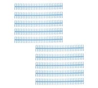 AMONIDA de Encuadernación Duraderos para Compilación de Hojas Sueltas con 10 Bobinas de Plástico de Larga Duración para Estudiantes y Profesores de 1/2 Pulgada de Diámetro (azul claro)