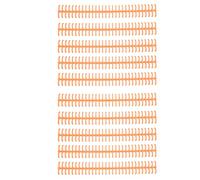AMONIDA de Encuadernación Duraderos para Compilación de Hojas Sueltas con 10 Bobinas de Plástico de Larga Duración para Estudiantes y Profesores de 1/2 Pulgada de Diámetro (ORANGE)