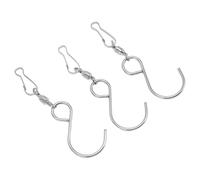 AMONIDA Durable 20 Piezas Ganchos Giratorios de Viento de Doble Clamp/Holder para Campanas de Viento Clips de Acero Inoxidable (Silver)