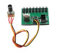 AMONIDA Eje del Ventilador de PWM, Eje Fijo del Ventilador de 8 Vías de la Fijación DC 12V para el Artículo Práctico del Ventilador de 4 Pines