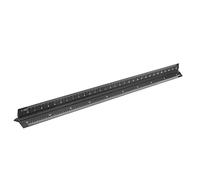 AMONIDA Escala Triangular para Mediciones Precisas, Herramienta de Dibujo de Aleación de Aluminio Liviana para Aplicaciones de Arquitectura e Ingeniería, 11,8 Pulgadas