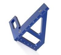 AMONIDA Escuadra Triangular de Aluminio con Durabilidad (BLUE) | Material liviano, mediciones de precisión, resistencia a la corrosión, funcionalidad multiángulo