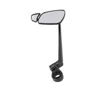 AMONIDA Espejo de Manillar Ajustable para Bicicleta con Cristal de Gran Tamaño para Mejorar la Visibilidad Trasera para Bicicletas Urbanas y Eléctricas, 0,79-0,98 Pulgadas (Izquierda)