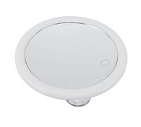 AMONIDA Espejo de Maquillaje con Aumento de 10 Aumentos y Brillo, Luz LED Ajustable, Ventosa Triple para Retoques sobre la Marcha, 5,6"