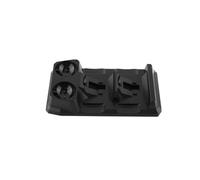 AMONIDA Estación de Carga Rápida 4 en 1 para Mandos PS Move y, Solución de Carga Eficiente para Gamers, Diseño Negro, Tamaño Compacto, Incluye Cable USB