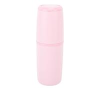 AMONIDA Estuche para Cepillos de Dientes de Viaje, Soporte Portátil para Pasta de Dientes, Estuche para Guardar Cepillos de con Diseño Compacto y Liviano para Viajes de Negocios, Escuela (Rosado)