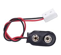 AMONIDA Fuente de Alimentación para Lámpara de Casa de Muñecas de 12 V, Conector de Batería de 9 V para Luces en Miniatura, Fuente de Iluminación Segura y de Ensueño con Diseño de Plástico, Ideal