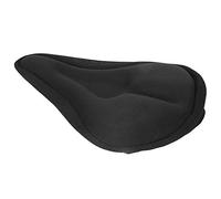 AMONIDA Funda de Cojín para Sillín de Bicicleta, Almohadilla de Gel de Silicona Suave para Montar Cómodamente en Bicicleta de Montaña, 10,6x7,0 Pulgadas, Color Negro (Black)