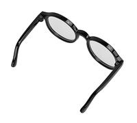 AMONIDA Gafas para Mascotas, Accesorios Transparentes Elegantes para Gatos y Perros, Fotografía, Uso Al Aire Libre, Plástico, 1 par (Black)