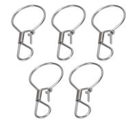 AMONIDA Hebilla de Bloqueo de Pesca de Acero Inoxidable, Clips de Bloqueo de Peces Vivos Duraderos, Asegure su Captura para la Pesca de Agua Dulce y Salada, 5 Piezas