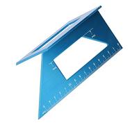 AMONIDA Herramienta de Medición de Calibre de ángulo T de 45°/90° para Proyectos de Carpintería, Regla Recta Precisa, Aleación de Aluminio Duradera, Multifuncional, 0-150 Mm (BLUE)