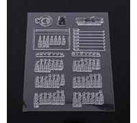 AMONIDA Herramienta educativa Sello de Silicona, Sello Transparente de Silicona, Sellos Transparentes Decorativos Sellos Transparentes, para decoración de álbumes de Recortes para Hacer