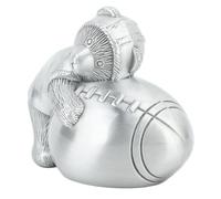 AMONIDA Hucha de Fútbol Little Bear, Hucha Vintage para Niños, Aleación de Zinc, 3,8 X 3,1 Pulgadas