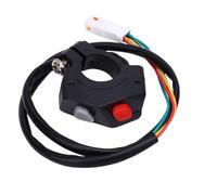 AMONIDA Interruptor de Encendido de Bocina de Motocicleta, Interruptor de Control de Manillar de Alta Resistencia para Iluminación Eficiente y Gestión de Bocina para Aventuras Todoterreno, Material