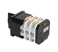 AMONIDA Interruptor de Leva Eléctrico Universal - Interruptor Giratorio Duradero con 4 Posiciones para Aplicaciones de Control de Circuitos y Motores - Aleación de Plata y PC - Tamaño Compacto