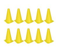 AMONIDA Juego de 10 Conos Deportivos, Barreras de Tráfico Versátiles para Juegos de Fútbol, Baloncesto, Entrenamiento Al Aire