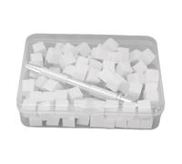 AMONIDA Juego de 100 Esponjas para Decoración de Uñas con Bolígrafo de Agarre, Ideales para Uso en Salón, Herramientas Reutilizables Duraderas para Diseños Degradados