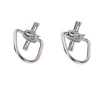 AMONIDA Juego de 2 Llaves de Tapa de Bloqueo HVAC, Herramientas de Seguridad Duraderas para Refrigerante para Mantenimiento de CA, Metal Resistente, Plateado