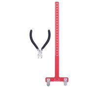 AMONIDA Juego de Alicates para Puntos de Tiro con, Regla en T de Aleación de Aluminio para Medir Cuerdas de, Alicates para con Clip de Hebilla de Latón, Adecuado para Arcos Largos, Arcos Recurvos,