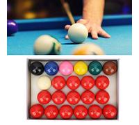 AMONIDA Juego de Bolas de Billar, Juego de Bolas de Billar de Resina, 22 Piezas, 52,5 Mm, 2,1 Pulgadas, con Brillo Brillante, Redondez, Sensación de Golpe Suave para Juga