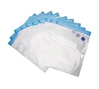 AMONIDA Juego de Bolsas Selladoras Al Vacío, 10 Uds., Bolsas Duraderas de Compresión Al Vacío para Alimentos para un Almacenamiento Eficiente de Alimentos (28 * 22cm)