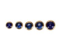 AMONIDA Juego de Coronas de Reloj de 5 Piezas, Piezas de Reparación de Cabezas de Reloj de Acero, Accesorios de de Dorados con Mano de Obra Exquisita, Tamaños de 5, Mm a 7, Mm, Prácticos y
